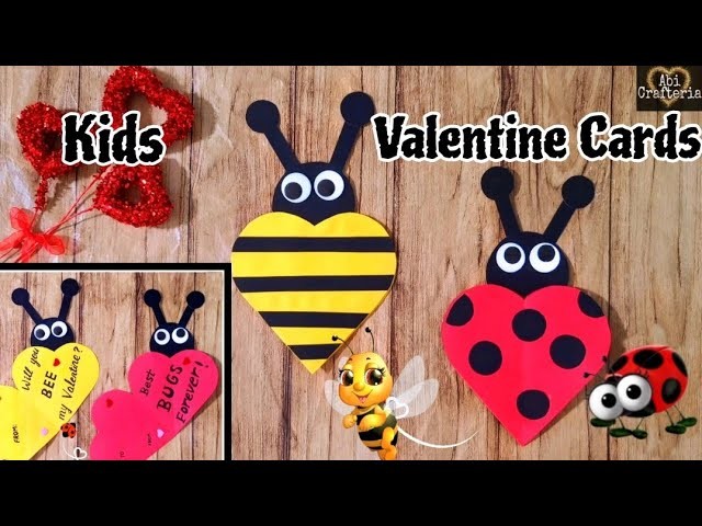 Easy Handmade Valentine's day card ideas for kids | DIY Cute Valentine's day Card ideas for kids