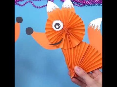 Easy paper toy - paper fox