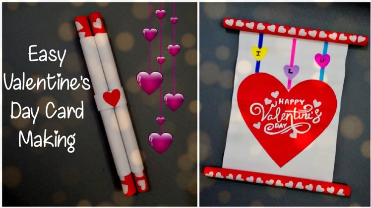 Easy Valentine's Day Card Idea || Handmade Greeting Card for Valentine's day || DIY || Achoose World