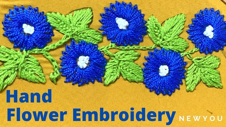Hand Embroidery- Flower Embroidery Design | Embroidery Stitch | NewYou