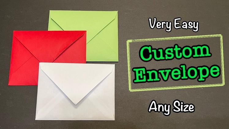 How To Make Envelope For Any Size Card | Easy DIY Envelope Without Using Envelope Maker