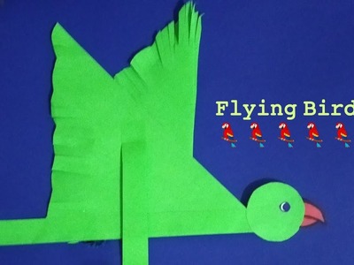 How to make flying paper bird. Paper parrot????. Easy Paper Craft