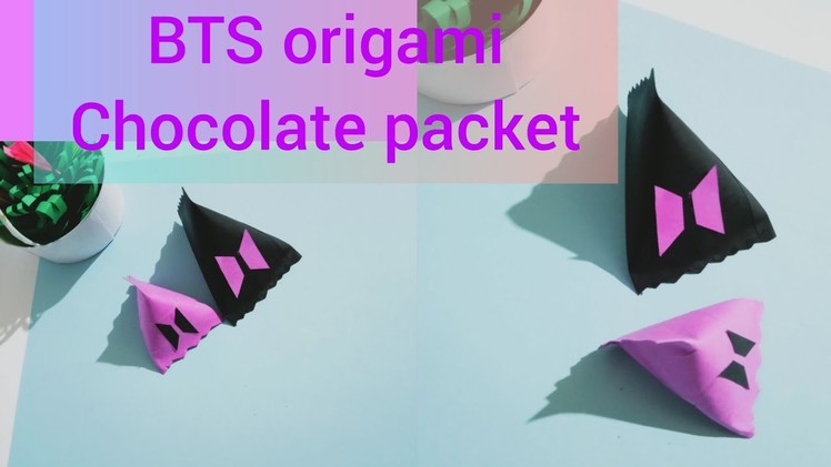 How to make origami BTS gift box Idea ll BTS chocolate packet making idea #shorts