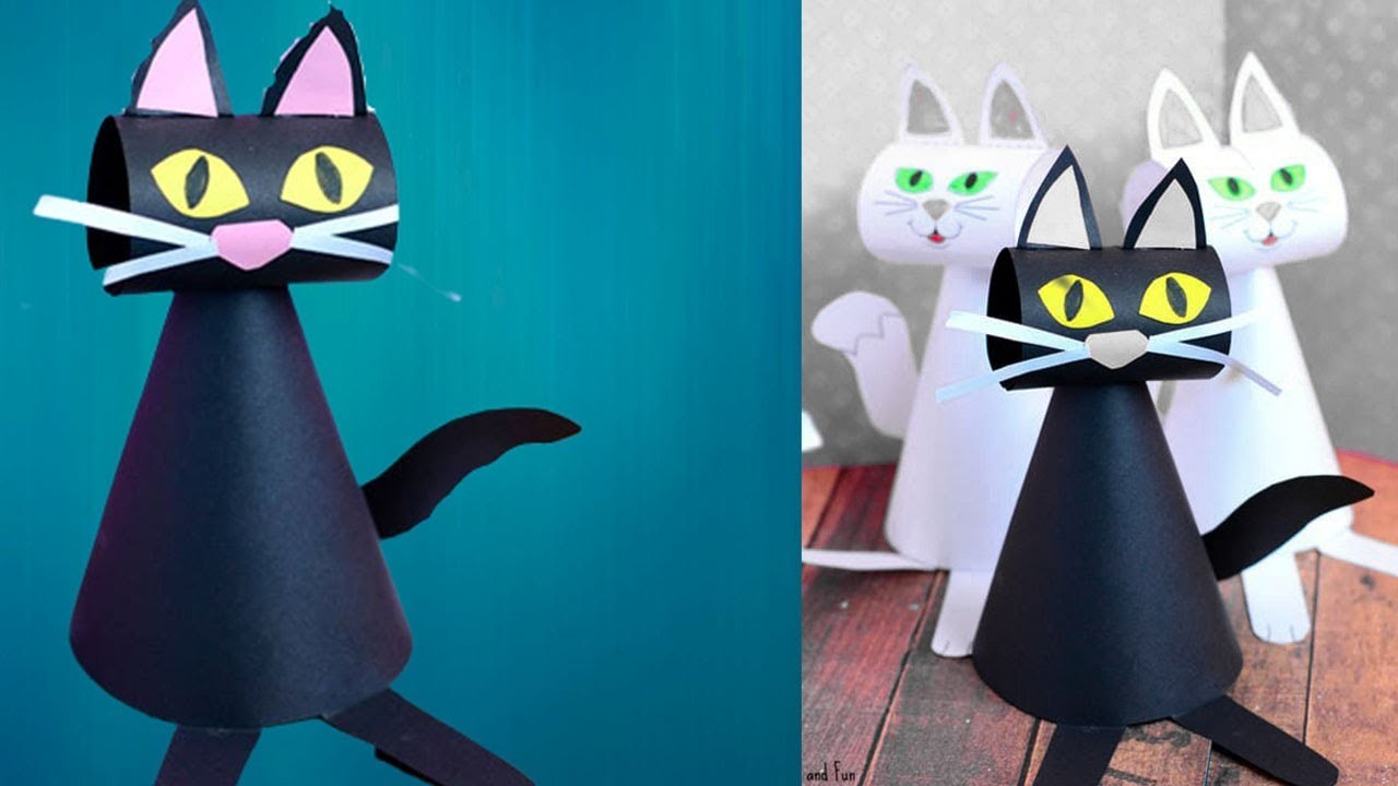 How To Make paper Cat, New Craft Ideas, Origami Cats, Cat Making By ...