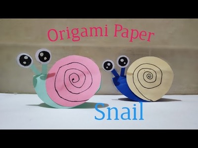 How to make paper origami snail | Easy paper craft  | Anmol's creativity
