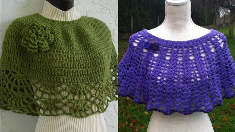 Latest Crochet Free Poncho Patterns for girls 2022 Crochet Pattern