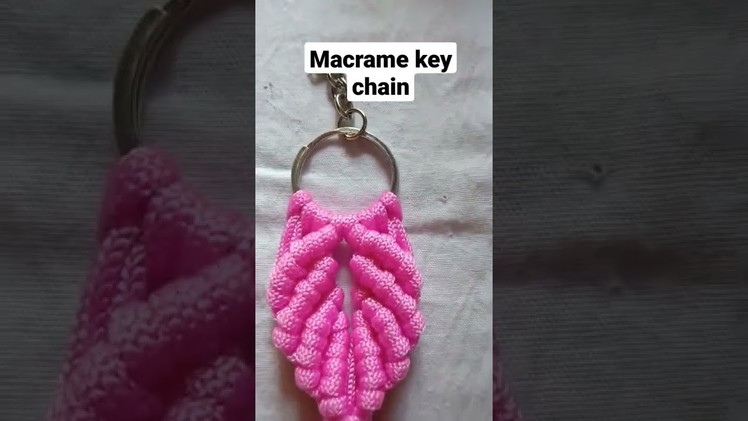 Macrame key chain. #diy #shorts #trend