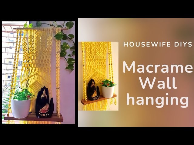 Macrame Wall Hanging shelf Tutorial || Home Decor || Diy Craft