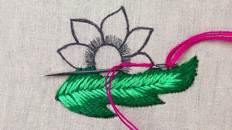 New modern flower embroidery designs - easy long and short stitch embroidery - designs for dresses