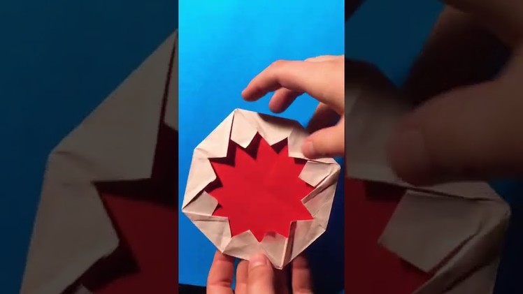 Origami 12 Pointed Star Flicker | By JeremyShafer #shorts #origami #papercraft #easyorigami