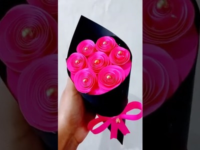 Paper Flower Bouquet | Paper Craft # #youtubeshorts #shortsfeed #viral