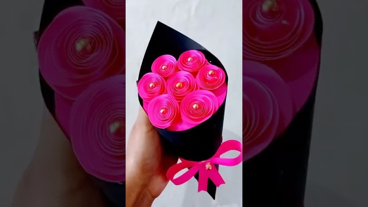 Paper Flower Bouquet | Paper Craft # #youtubeshorts #shortsfeed #viral