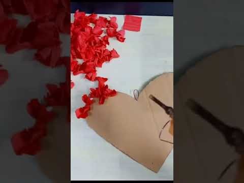Roses heart paper craft || Valentine's decoration craft ideas || Shorts