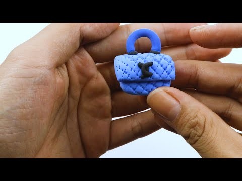 Top 5 DIY Miniature CHANEL Handbag Using Polymer Clay | How To Make Miniature Doll Handbag