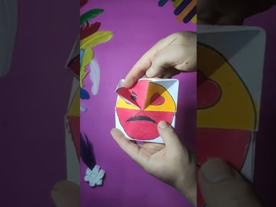 Transforming emoji card #shorts #youtubeshorts #diy #origami #emoji