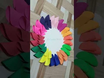 Unique Color Paper Craft ! Wall hanging Craft ! #shorts #viral #youtubeshorts #viralvideo