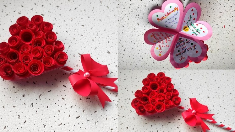 Valentine's day handmade Gift card ideas | valentine's day card , easy craft of Valentineday special