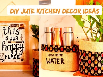 3 Easy Kitchen DIY Ideas Using Jute & Fabric || DIY Jute Planter || Kitchen Decor Ideas ||