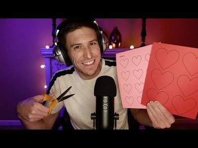 ASMR | Cutting Out PAPER HEARTS For DIY Decor!