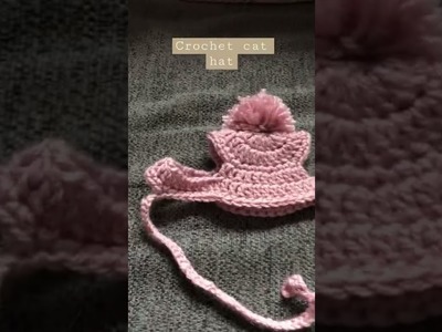 Crochet cat hat -