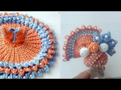 Crochet Woolen Mukut For Laddu Gopal.Laddu Gopal Matching cap For Winter Dress.Kanhaji Mukut