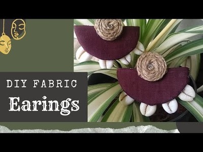 Diy fabric earings || trendy fabric earings || handmade earings || #earings #fabricearrings