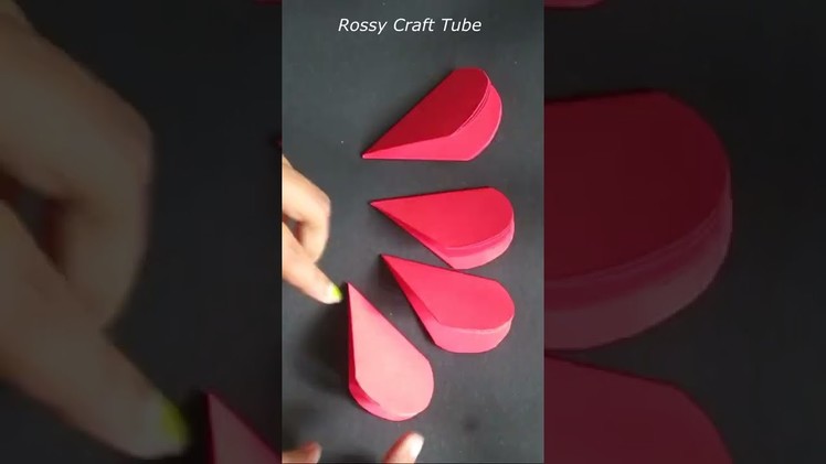 DIY - Rose Flower From Paper  How To Make | Paper Rose #shorts #redrosediy #valentinecraft