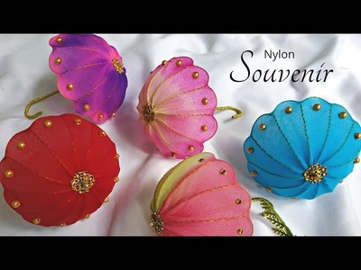 DIY Souvenir Ideas from Nylon Stocking || Ide Souvenir dari Kain Stoking || Mini Umbrella from Nylon