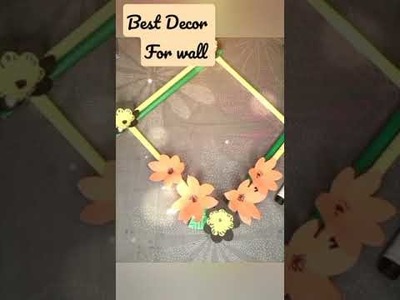 #diy wall hanging #diywalldecor #walldecor most easy quick paper craft #shorts #viral #youtubeshorts