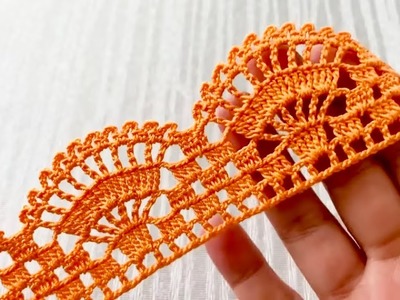 EASY and BEAUTIFUL Border Lace Crochet Pattern Tutorial