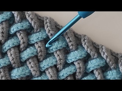 Easy crochet baby blanket pattern ~ 3D Step by Step Crochet Blanket Pattern - Blanket knitting