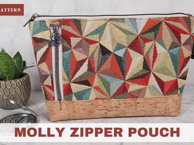 FREE PATTERN - Molly zipper pouch (confident beginner)