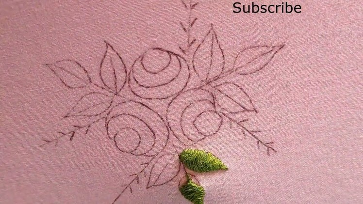 #Hand embroidery designs #New Roses embroidery -Leisha's galaxy.