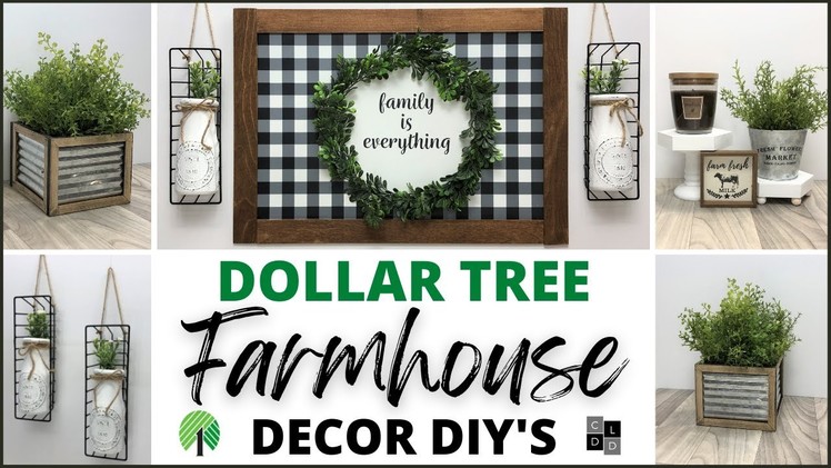High End Dollar Tree Farmhouse Decor Diys.Budget Friendly Decor