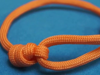 How to make a paracord bracelet, Nudo básico
