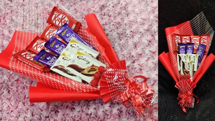 How to Make Chocolate Bouquet | Chocolate Day Gift Hamper | Valentine Day | DIY Flower Bouquet