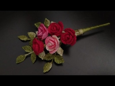 HOW TO MAKE CROCHET BROOCH | BEAUTIFUL ROSE BROOCH | VALENTINES DAY SPECIAL