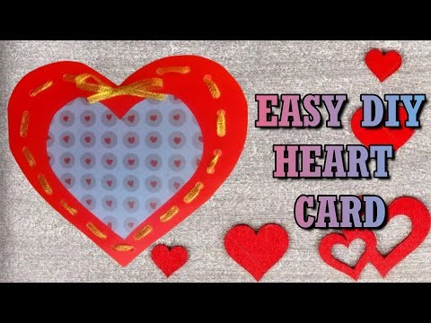 How to Make Easy DIY Heart Card | Easy DIY Heart Card