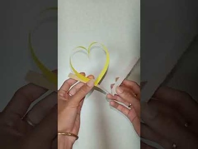 How to make Paper Snail Heart for Valentine's day. Paper Craft DIY. #Shorts
