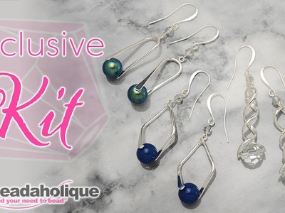 How to Make the Audrey Earring Trio Kits featuring Preciosa Crystals and Pearls by Beadaholique
