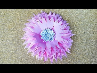 How to make tutorial, Beautiful Paper Flower | Paper Flower Crafts  | MA Cook & Decor