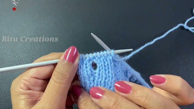Knitting Perfect Vertical Button Hole | बटन के छेद की सटीक बुनाई कैसे करें || Ritu Knitting Tutorial