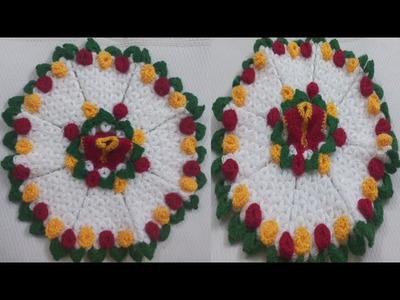 Laddu Gopal ji very Beautiful 3D Rose flower Pattern woollen crochet Valentines Day ???? Special Dress