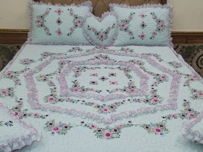 Latest And Most Beautiful Hand Embroidery Bedsheet Design!! Ahmad Bedsheets And Embroidery ????????????????????