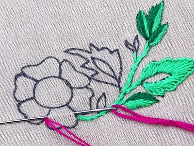 Learn How to Make Beautiful Flower Designs With Embroidery - hand embroidery fantasy flower stitch