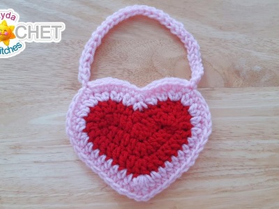 Little Hearts Gift Bag or Mini Purse - Crochet Pattern & Tutorial