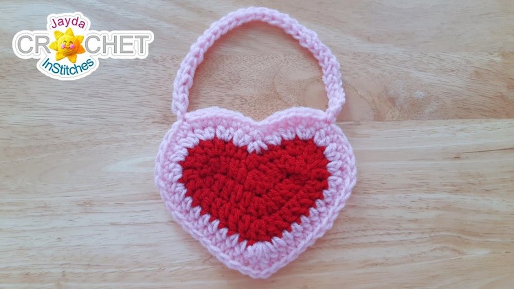Little Hearts Gift Bag or Mini Purse - Crochet Pattern & Tutorial