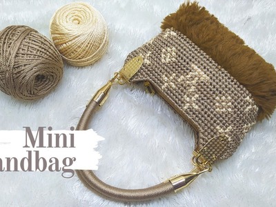 Mini Handbag Plastic Canvas | Plastic Canvas Bag | Tapestry Crochet Bag