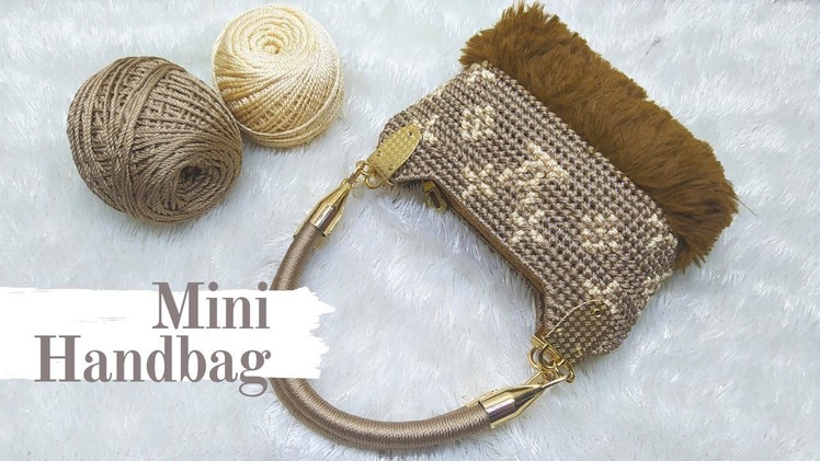 Mini Handbag Plastic Canvas | Plastic Canvas Bag | Tapestry Crochet Bag