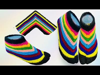 New Knitting Pattern.Design For Ladies Socks.Shoes.Slippers.Booties.Anguthe Wali Socks # 213